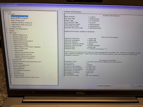 Dell latitude 7400 touchscreen - latitude,